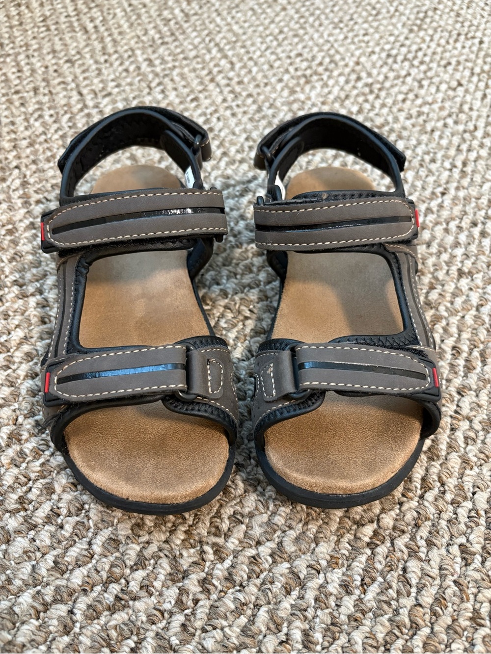 Kids Brown Adjustable Strap Sandals
